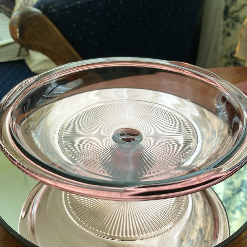 VINTAGE CORNING VISION CRANBERRY 24oz RIBBED LIDDED CASSEROLE DISH V-30-B - Picture 6 of 11